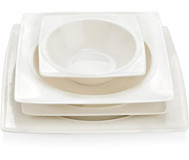Schafer Glamor Sense 60 Parça 12 Kişilik Bone China Porselen Kare Yemek Takımı