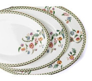 Mikasa Moor Blossom 74 Parça 12 Kişilik Porselen Elips Yemek Takımı