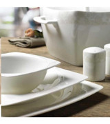 Korkmaz A8430 60 Parça 12 Kişilik Bone China Porselen Kare Yemek Takımı