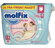 Molfix 4 Numara Külot Bebek Bezi 86'lı