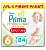 Prima Premium Care 6 Numara Külot Bebek Bezi 84'lü