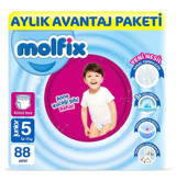 Molfix Pants 5 Numara Külot Bebek Bezi 88'li