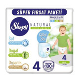 Sleepy Natural 4 Numara Külot Bebek Bezi 100'lü
