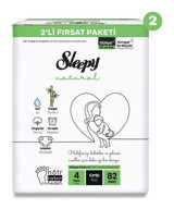 Sleepy Natural 4 Numara Bantlı Bebek Bezi 164'lü