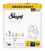 Sleepy 7 Numara Bantlı Bebek Bezi 200'lü