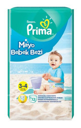 Prima Pampers 3 - 4 Numara Mayo Bebek Bezi 12'li