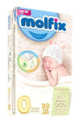 Molfix 0 Numara Bantlı Bebek Bezi 30'lu
