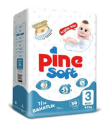 Pine Soft 3 Numara Bantlı Bebek Bezi 30'lu
