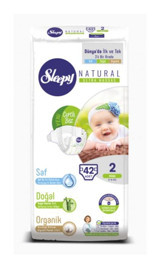 Sleepy Natural 2 Numara Bantlı Bebek Bezi 42'li