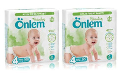 Önlem Botanika 4 Numara Bantlı Bebek Bezi 2x100'lü