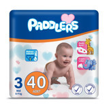 Paddlers 3 Numara Cırtlı Bebek Bezi 40 Adet