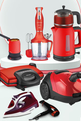 Goldmaster 31 Parça Elektronik Çeyiz Seti Kırmızı
