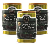 Zeykur Tuzsuz Sele Siyah Zeytin 3x900 gr