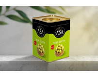 Asa Biberli Yeşil Zeytin Teneke 10 kg