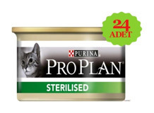 Purina Pro Plan Yetişkin Kısırlaştırılmış Somon-Ton Balığı Parça Etli Yaş Kedi Maması 24x85 gr