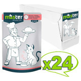 Master Yetişkin Tavuklu Soslu Yaş Kedi Maması 24x80 gr