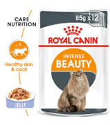 Royal Canin Intense Beauty Yetişkin Tavuklu Parça Etli Yaş Kedi Maması 12x85 gr