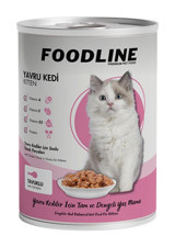 Foodline Yavru Tavuklu Parça Etli-Soslu Yaş Kedi Maması 400 gr