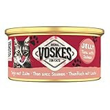 Voskes Yetişkin Somon-Ton Balığı Jöleli Yaş Kedi Maması 85 gr