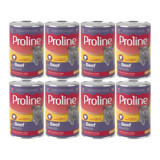 Proline Yetişkin Dana Etli Parça Etli-Soslu Yaş Kedi Maması 8x400 gr