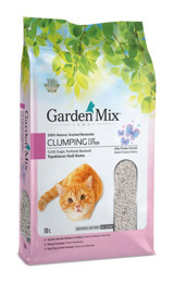 Garden Mix Bebek Pudrası Kokulu Topaklanan İnce Taneli Bentonit Kedi Kumu 2x10 lt
