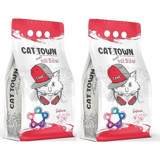 Cat Town Kiraz Çiçeği Kokulu Topaklanan İnce Taneli Bentonit Kedi Kumu 2x10 lt