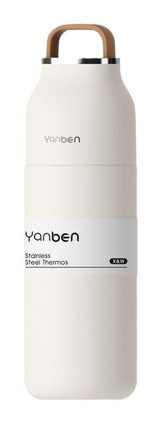 Yystore Paslanmaz Çelik 0.5 lt Outdoor Termos Beyaz