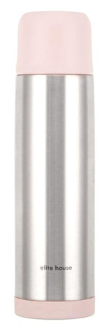 Elite House Inox Paslanmaz Çelik 0.75 lt Outdoor Termos Pembe