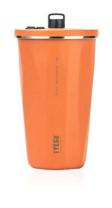 Tyeso Crush Tumbler Paslanmaz Çelik 600 ml Outdoor Termos Turuncu