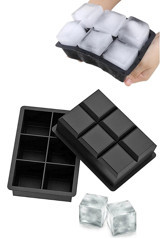 Kaşbaşı Home Kare Şekilli Silikon Renkli Buz Kalıbı