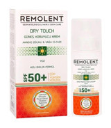 Remolent Dry Touch 50 Faktör Yağlı Ciltler İçin Nemlendirici Aydınlatıcı Suya Dayanıklı Yüz Güneş Kremi 75 ml