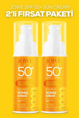 Jowe 50 Faktör Tüm Ciltler İçin Nemlendirici Suya Dayanıklı Yüz Güneş Kremi 60 ml