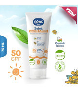 Wee Baby 50 Faktör İçin Nemlendirici Suya Dayanıklı Yüz ve Vücut Güneş Kremi 75 ml