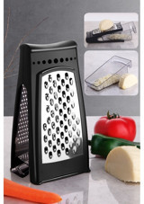 Kitchen Life Hazneli Paslanmaz Çelik - Plastik 2 Parça Rende Seti