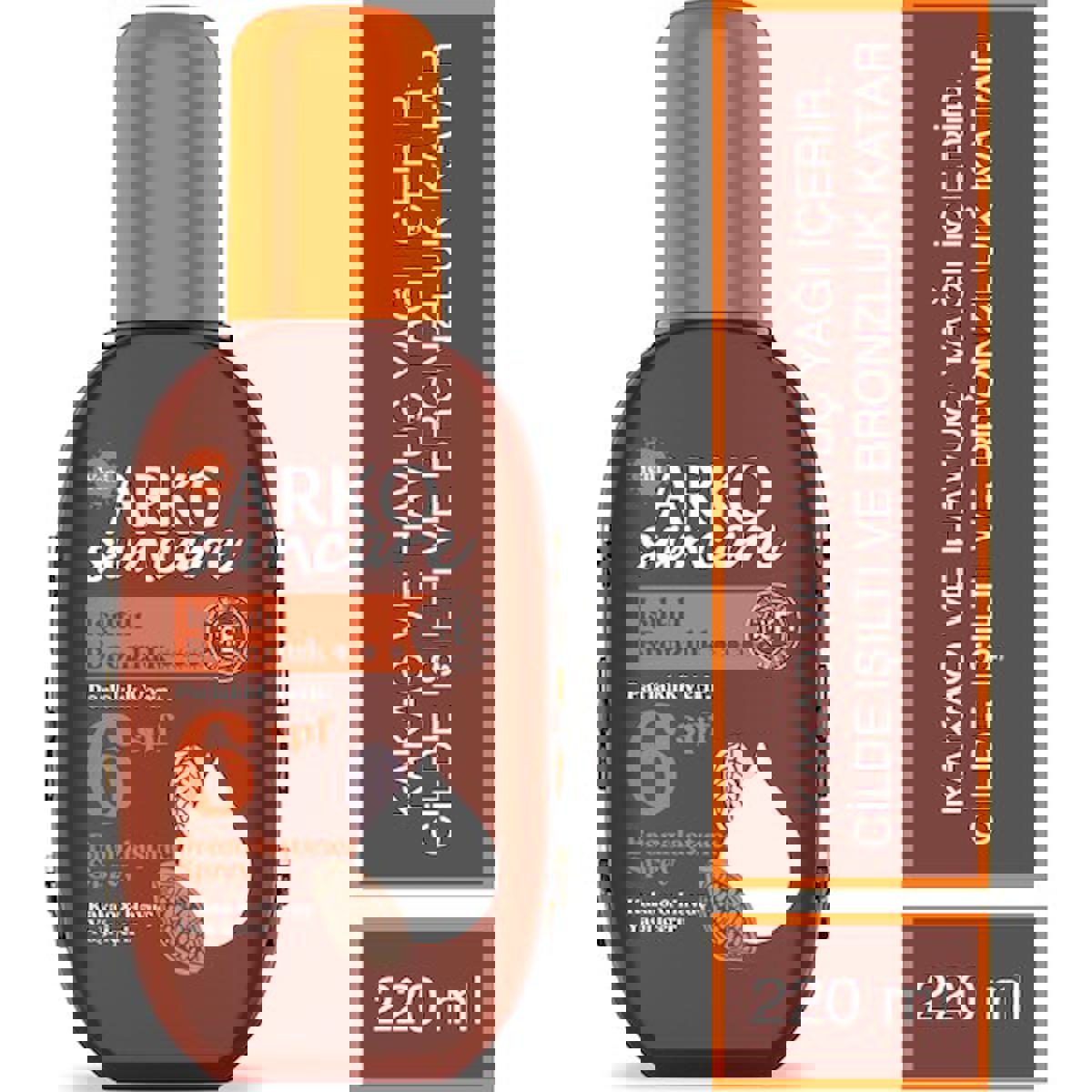 Arko Havuç - Kakao Yoğun 6 Faktör Vücut İçin Bronzlaştırıcı Sprey 220 ml