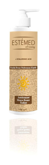 Estemed Self Tanning Simli Yoğun Vücut İçin Güneşsiz Bronzlaştırıcı Köpük 150 ml