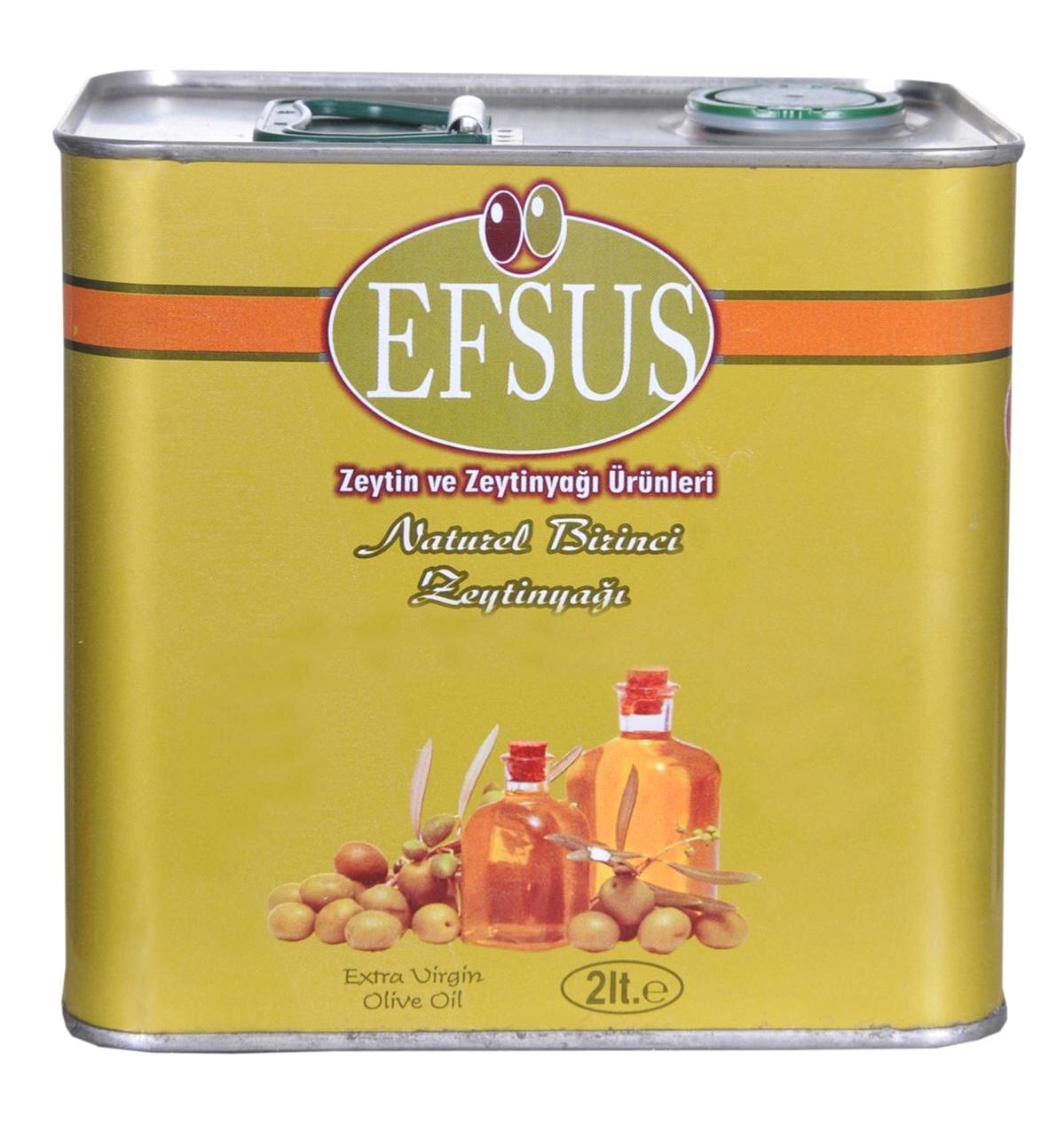Efsus Naturel Polifenolsüz Teneke Sızma Zeytinyağı 2 lt