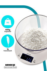 GoldMaster GM-7124 Dijital Hassas Hazneli 5 kg Mutfak Tartısı