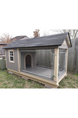 Arzu Wood AW52819 Yalıtımlı Dış Mekan Ahşap Köpek Kulubesi