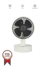 Torima F-08 Mini Beyaz Sessiz Masaüstü Vantilatör
