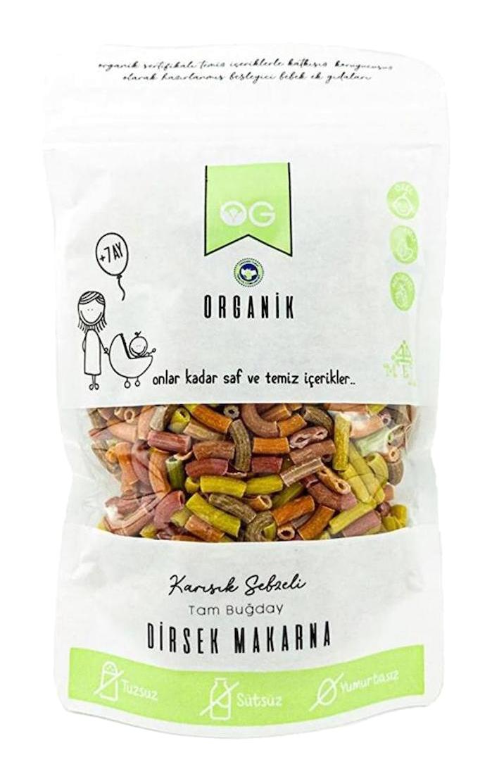 Og Natural Karışık Sebzeli Tam Buğday Dirsek Makarna 200 gr