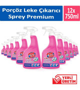 Porçöz Premium Sıvı Sprey Leke Çıkarıcı 12 x 750 ml