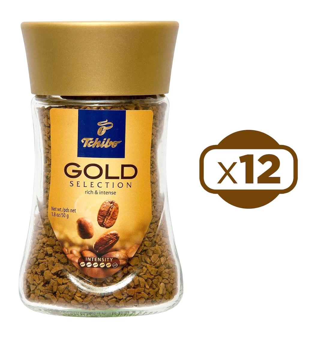 Tchibo Gold Selection Kavanoz Granül Kahve 12x50 gr