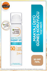 Garnier Ambre Solaire Renksiz 50 Faktör Tüm Ciltler İçin Yüz Güneş Kremi 75 ml