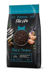 Fitmin Forlife Balıklı-Tavuklu Yetişkin Kuru Kedi Maması 8 kg