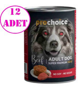 Prochoice Sığır Eti Kıyılmış Yaş Köpek Maması 400 gr 12'li