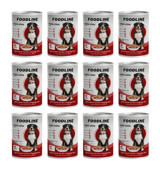Foodline Biftekli Yaş Köpek Maması 12 x 400 gr 12'li