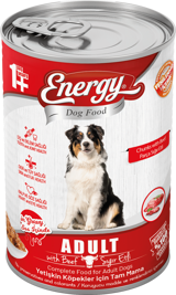 Energy Sığır Eti Parça Etli Yaş Köpek Maması 415 gr 80'li