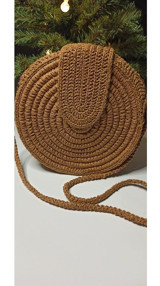 Ecndesing Handmade Sarmal Kadın Omuz Çantası Kahverengi
