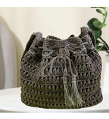 Ecndesing Handmade Kadın Omuz Çantası Gri